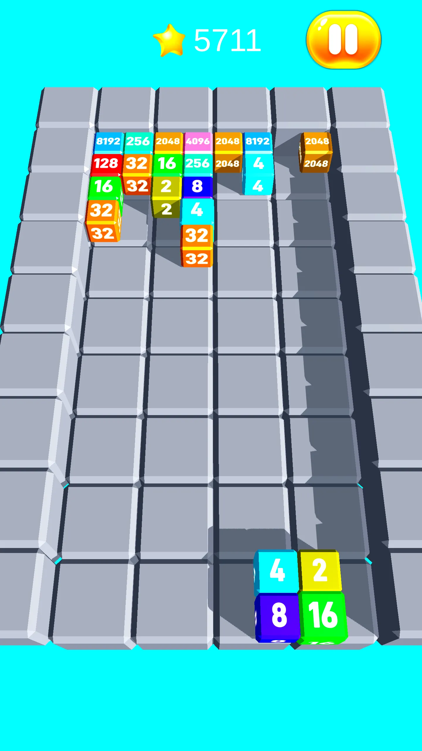 Chain Cube Merge 2048 | Indus Appstore | Screenshot