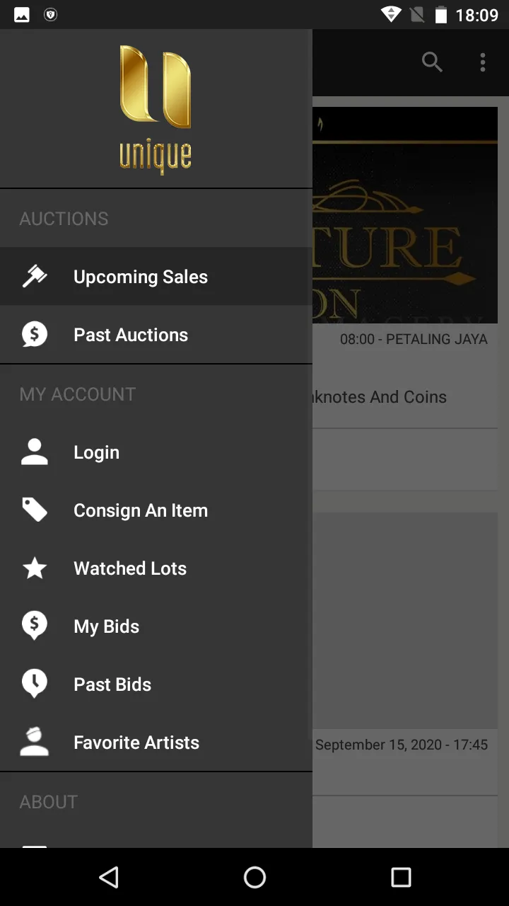 Unique Auctions | Indus Appstore | Screenshot