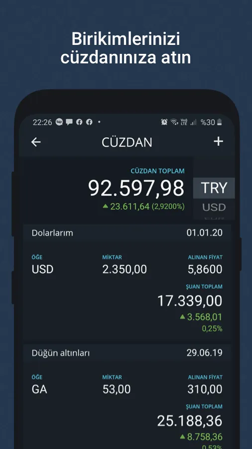 Döviz App - Anlık Altın, Borsa | Indus Appstore | Screenshot