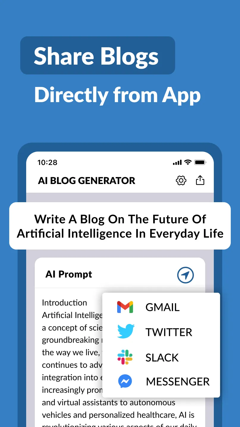 AI Blog Post Generator | Indus Appstore | Screenshot