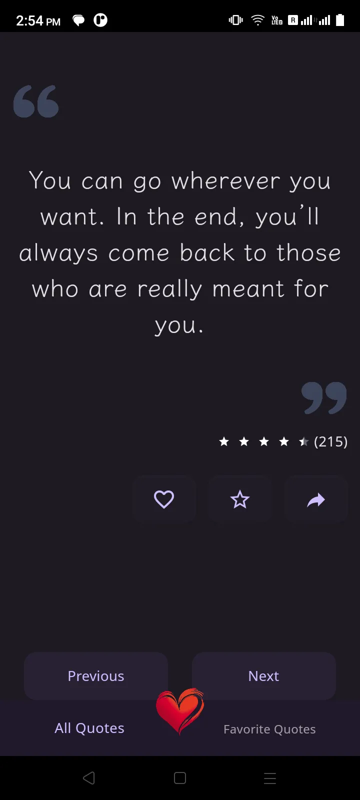 Heart Touching Quotes | Indus Appstore | Screenshot