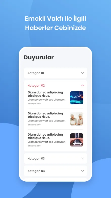 Koç Emekli Vakfı | Indus Appstore | Screenshot