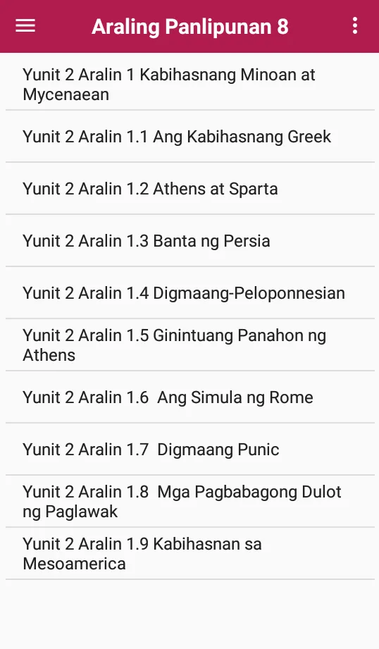 Araling Panlipunan 8 - Part I | Indus Appstore | Screenshot