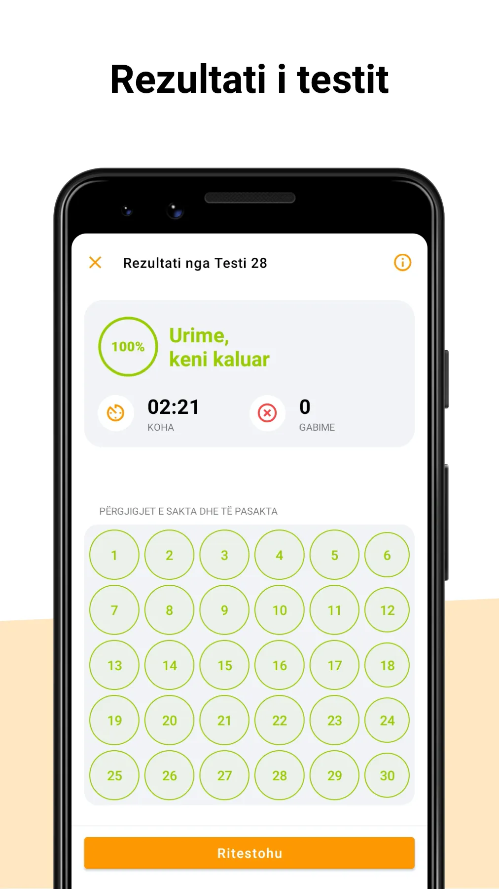 Autoshkolla Kosovë - Testet | Indus Appstore | Screenshot