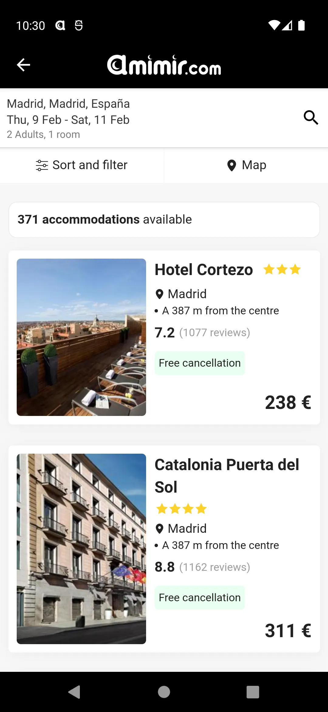 Amimir - Your Hotel Searcher | Indus Appstore | Screenshot