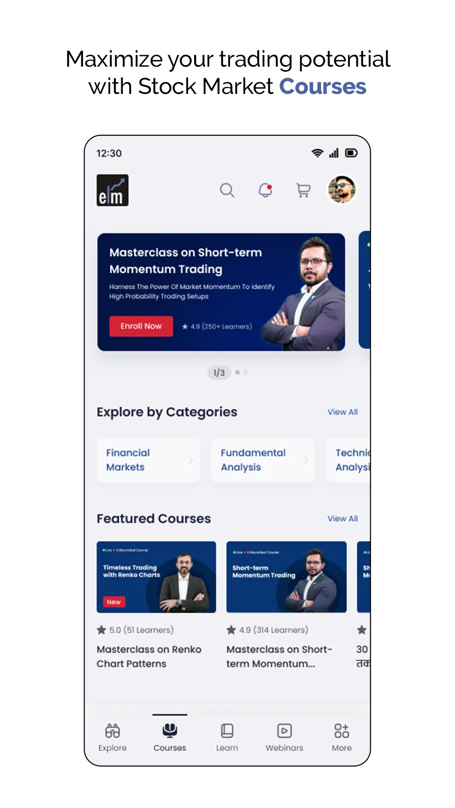 Elearnmarkets- Learn to Invest | Indus Appstore | Screenshot