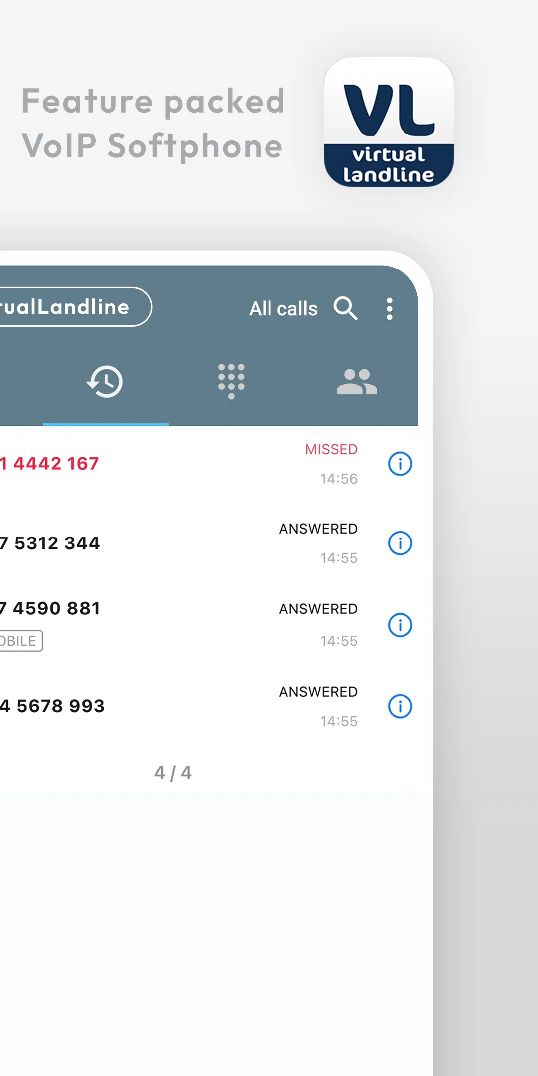 Virtual Landline | Indus Appstore | Screenshot