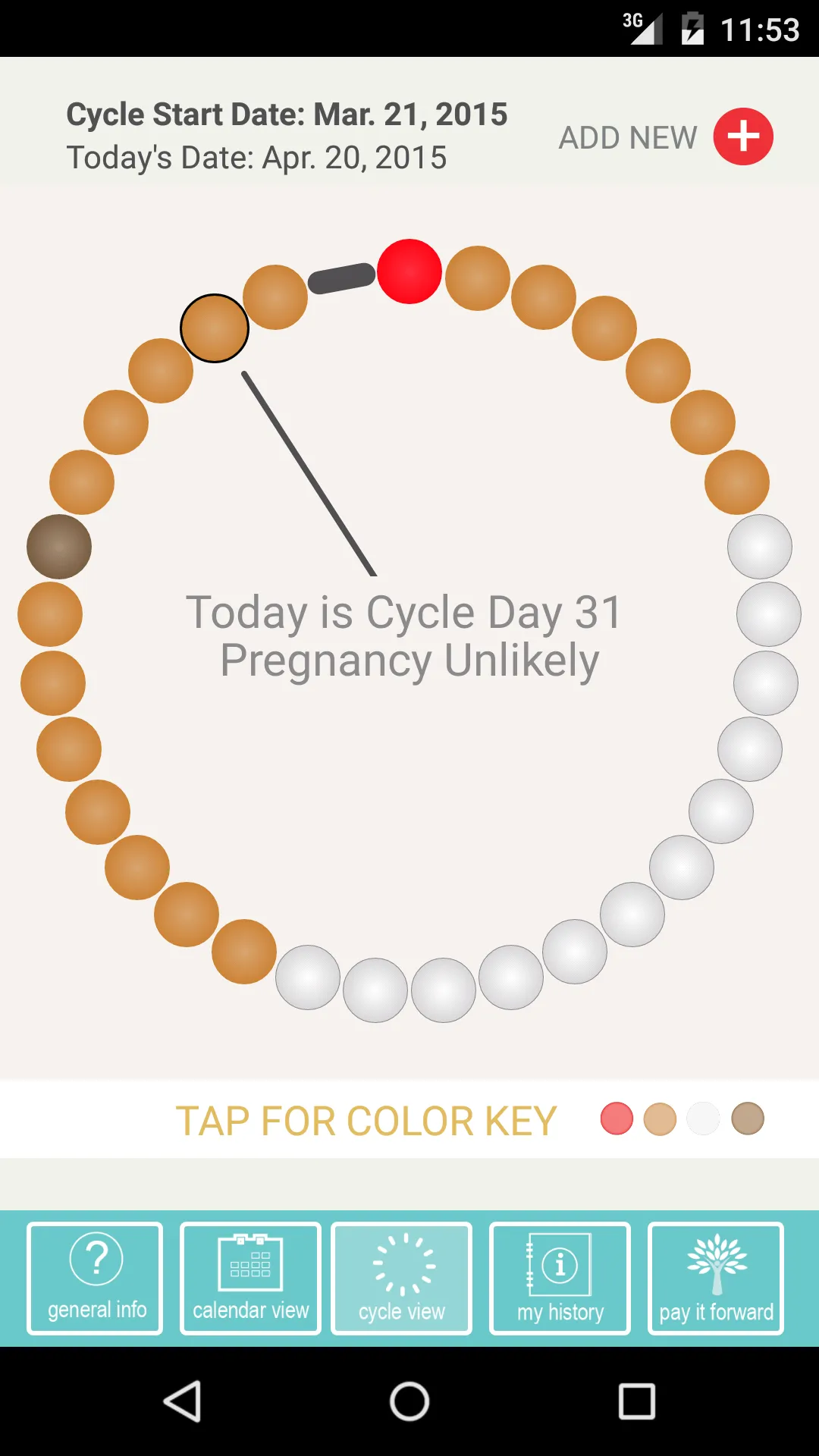 CycleBeads Period & Ovulation | Indus Appstore | Screenshot