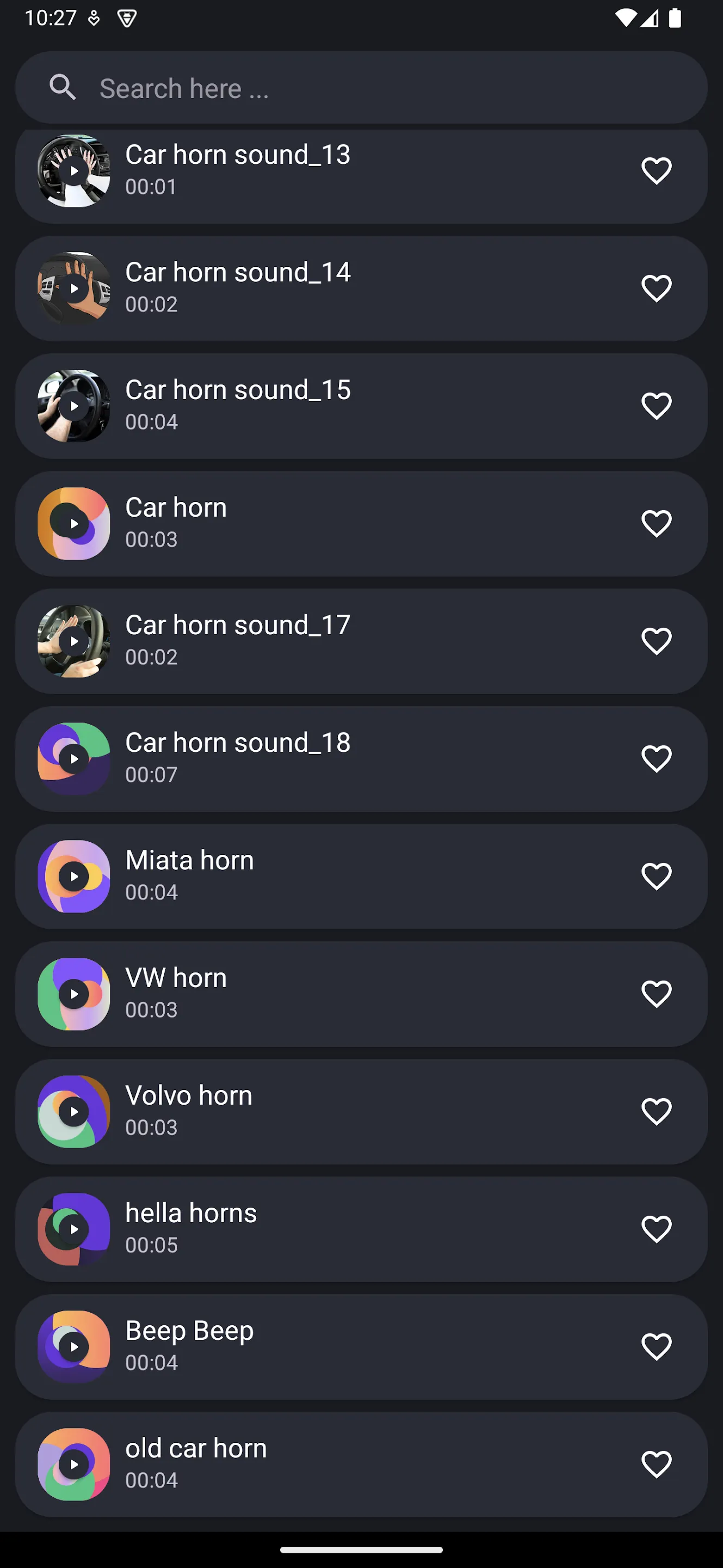 Car Horn Sounds | Indus Appstore | Screenshot