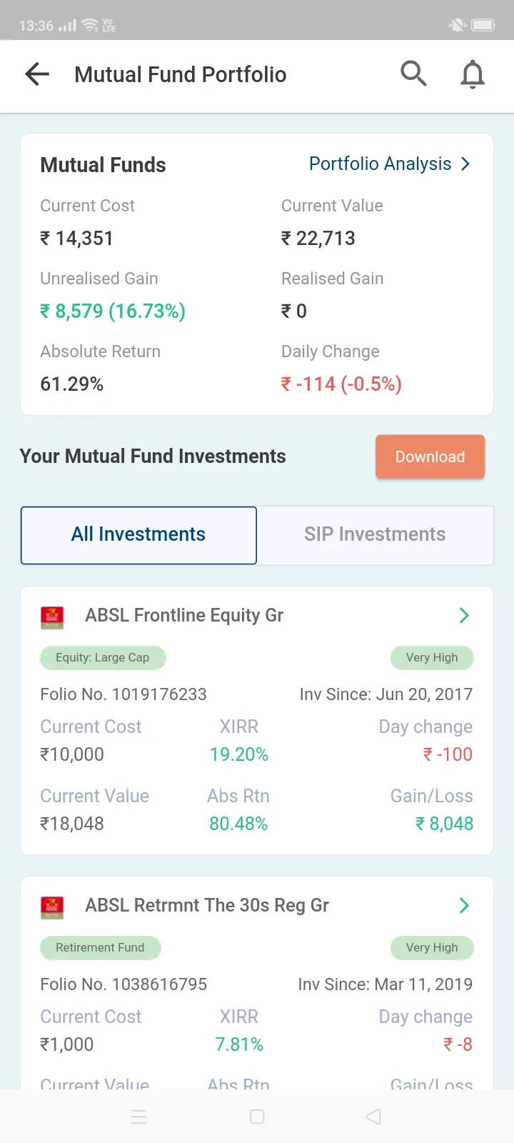 Mutual Funds Karo | Indus Appstore | Screenshot