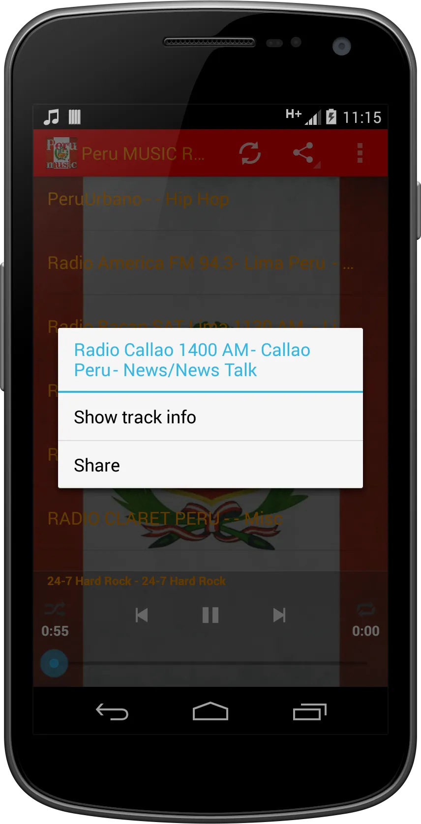 Peru MUSIC Radio | Indus Appstore | Screenshot