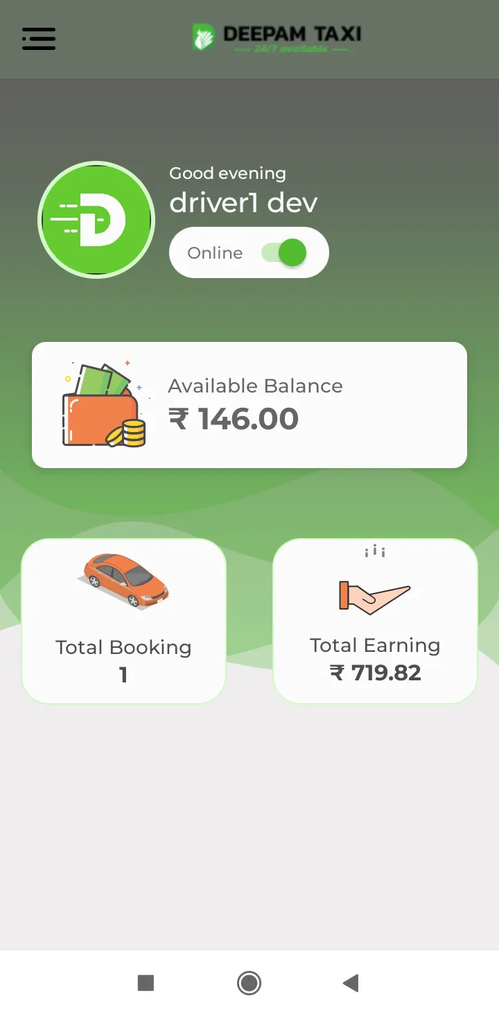 Deepam Taxi Driver App | Indus Appstore | Screenshot