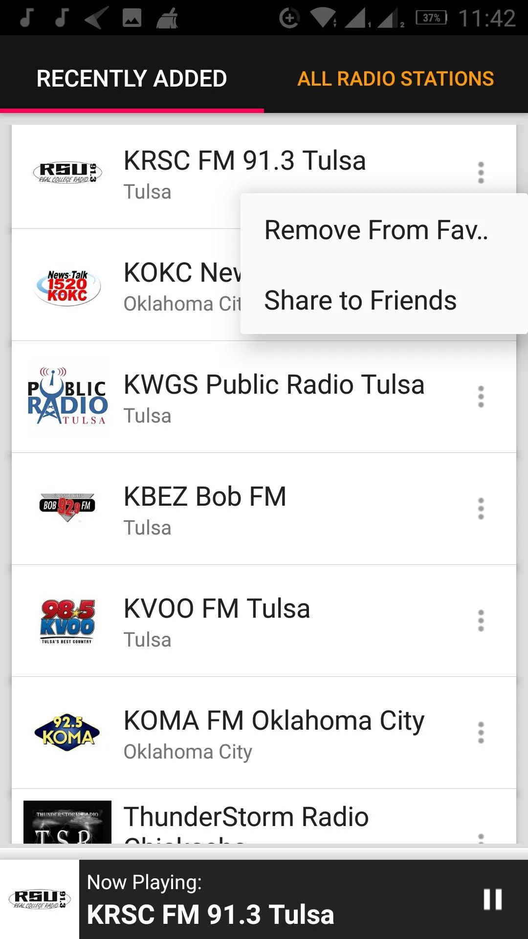 Oklahoma Radio Stations - USA | Indus Appstore | Screenshot