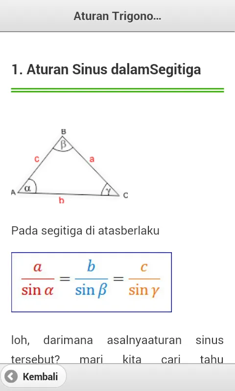 Rumus Matematika SD SMP SMA | Indus Appstore | Screenshot