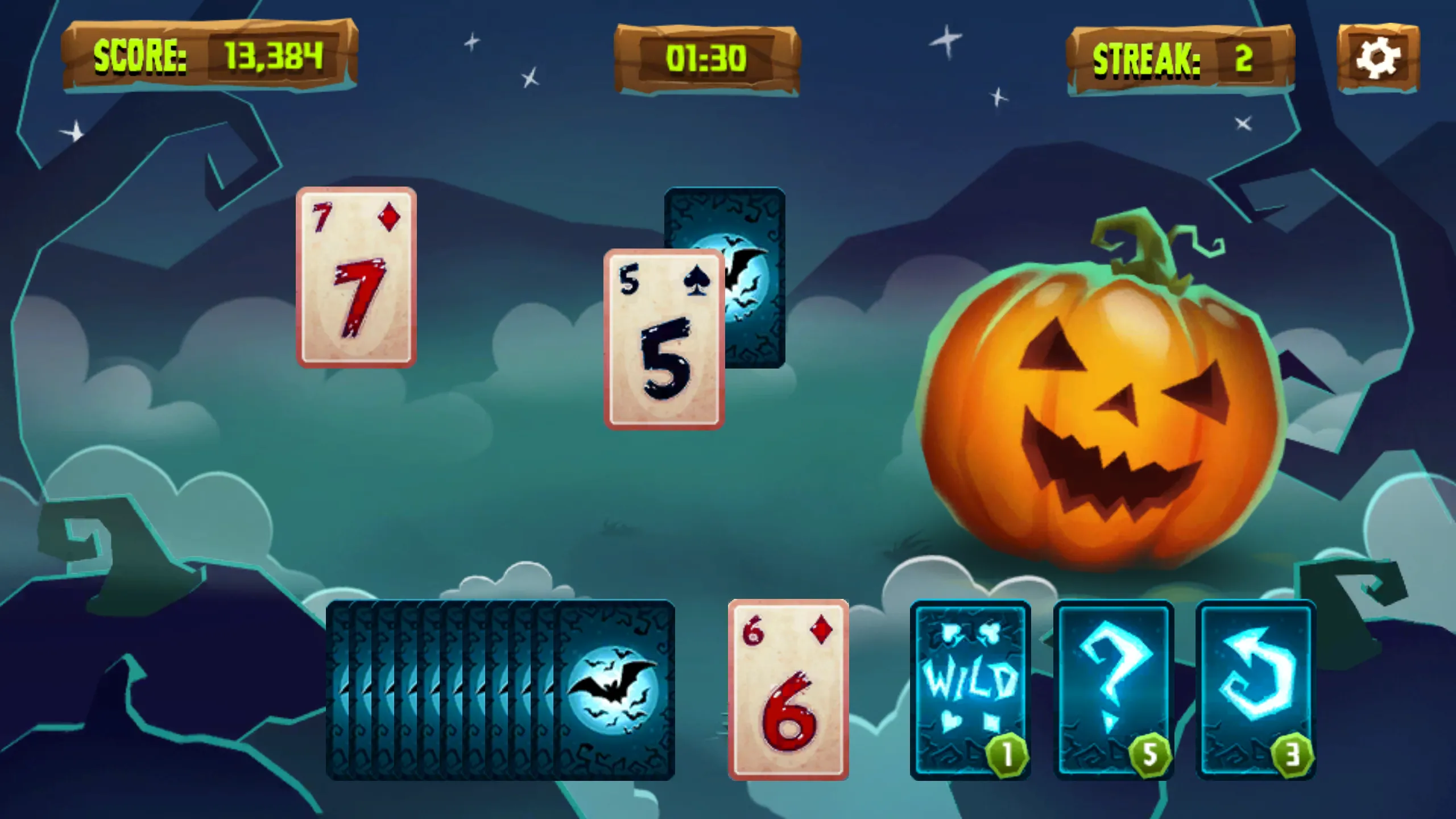 Halloween Solitaire Tripeaks | Indus Appstore | Screenshot