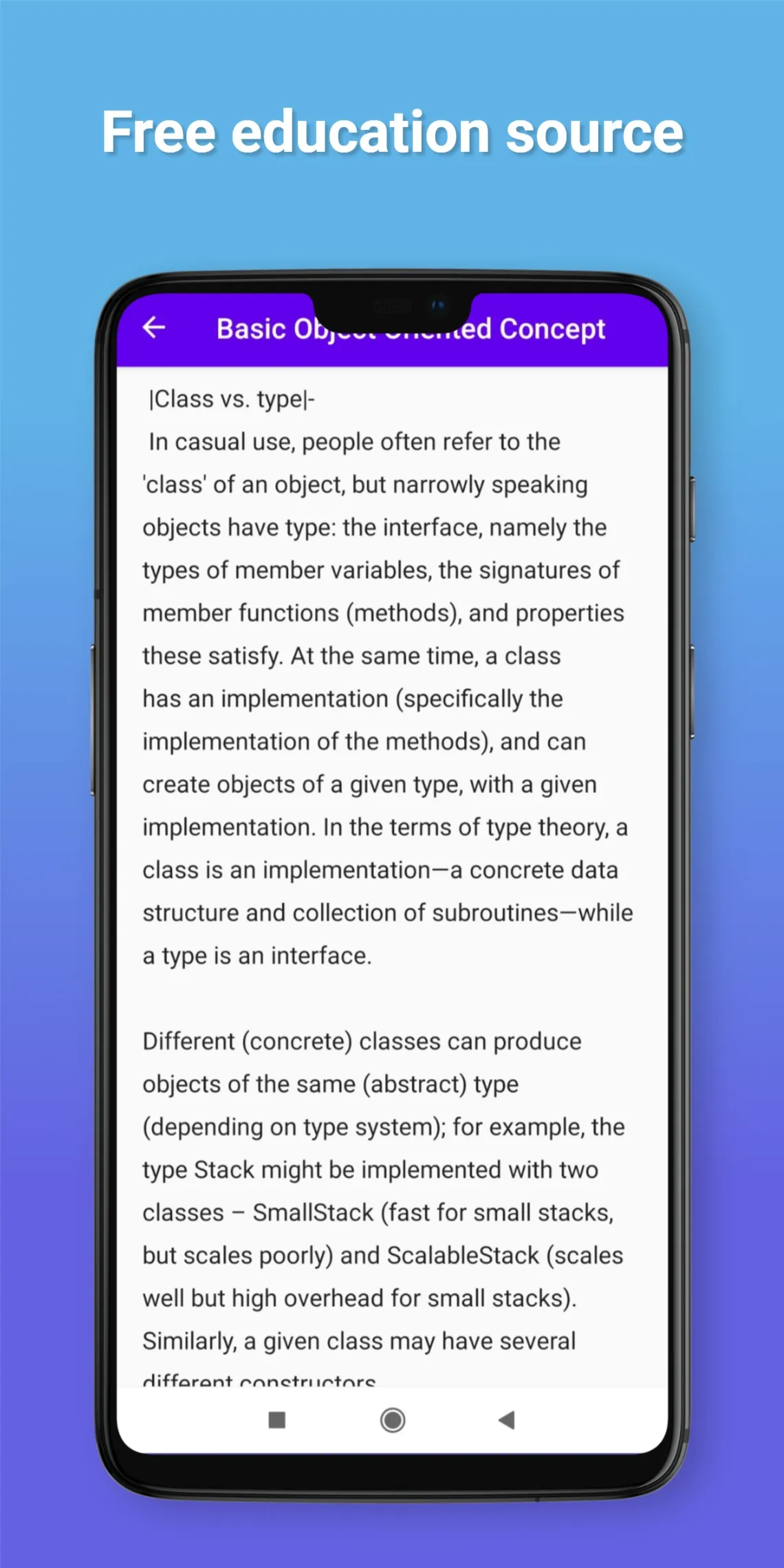 Basic Object Oriented Concept | Indus Appstore | Screenshot