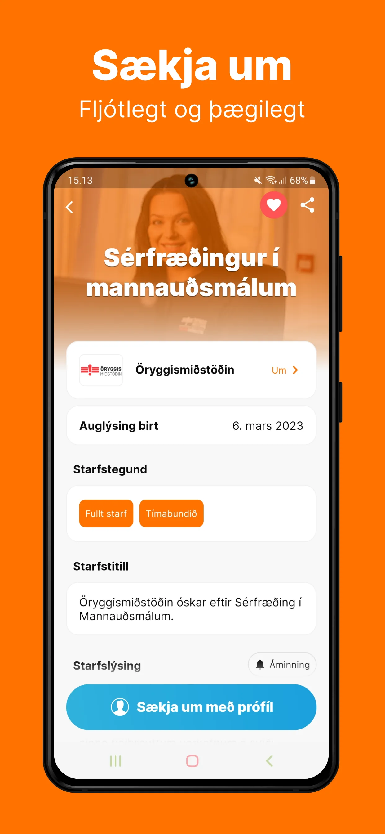 Alfreð - Atvinnuleit | Indus Appstore | Screenshot