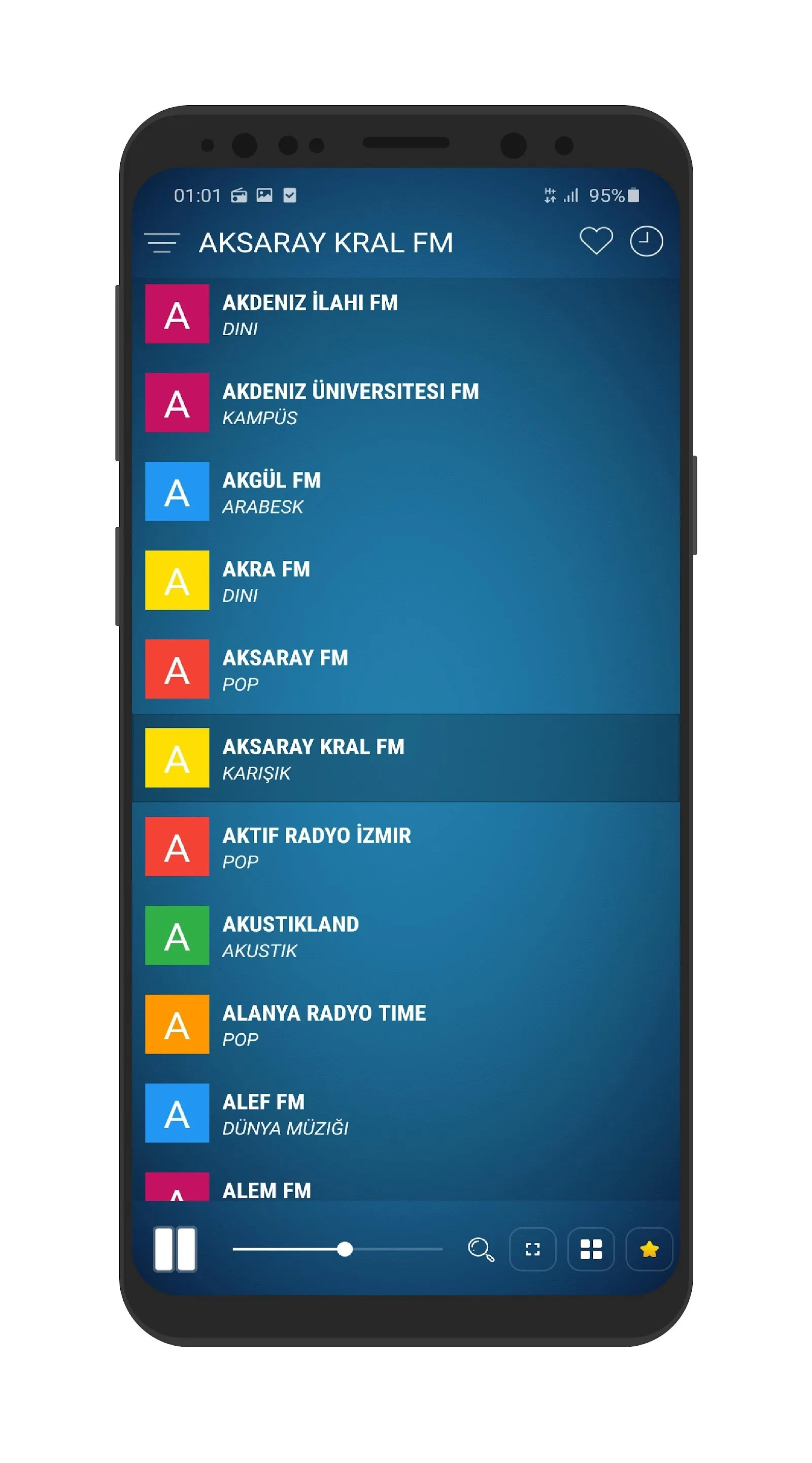 Turkey FM Radios - Radyo Turk | Indus Appstore | Screenshot