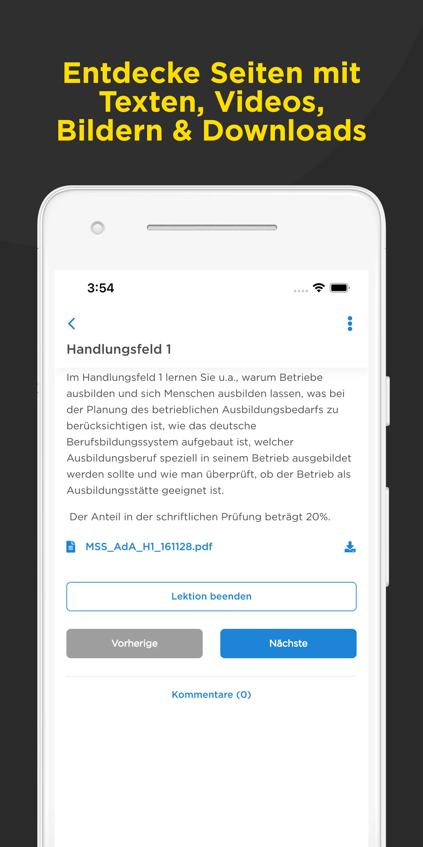 Mission: Weiterbildung. | Indus Appstore | Screenshot