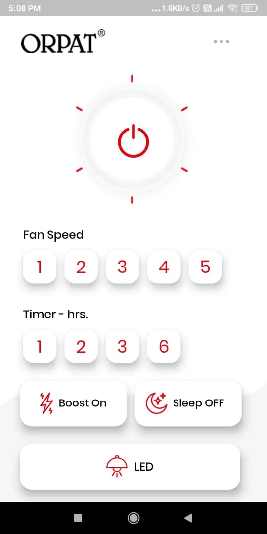 Orpat Fan Controller | Indus Appstore | Screenshot