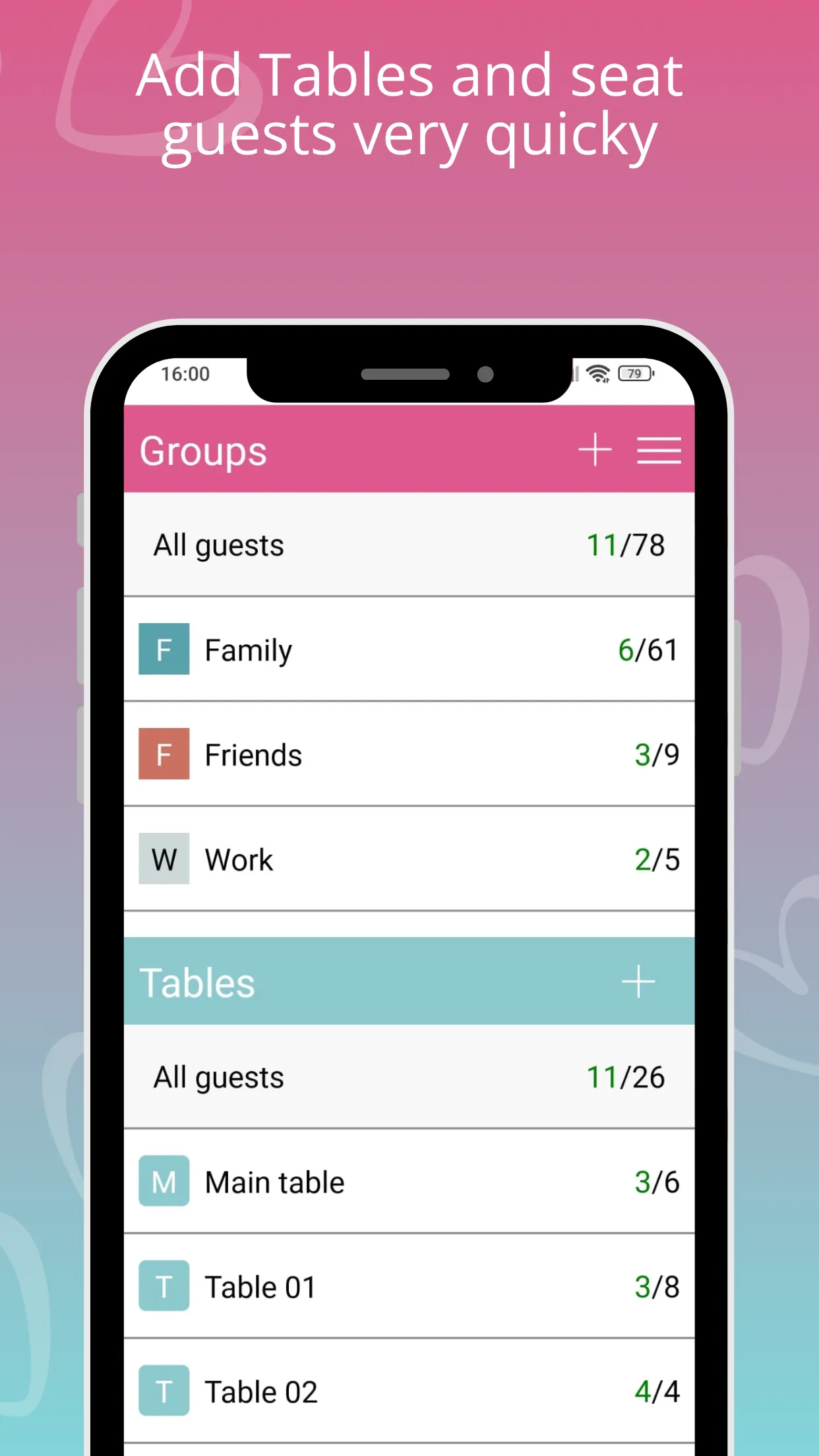 Wedding Guest List. WedGuest | Indus Appstore | Screenshot