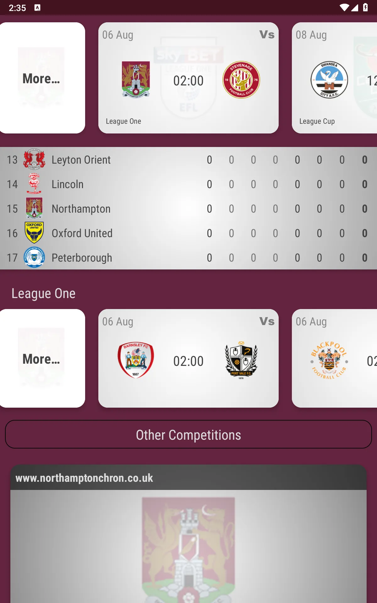 Northampton Town Fan App | Indus Appstore | Screenshot