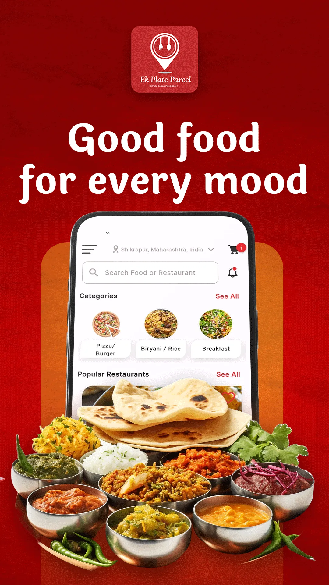 EK PLATE PARCEL: Food Delivery | Indus Appstore | Screenshot