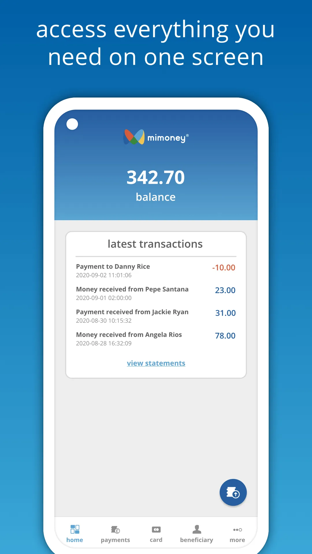 mimoney | Indus Appstore | Screenshot