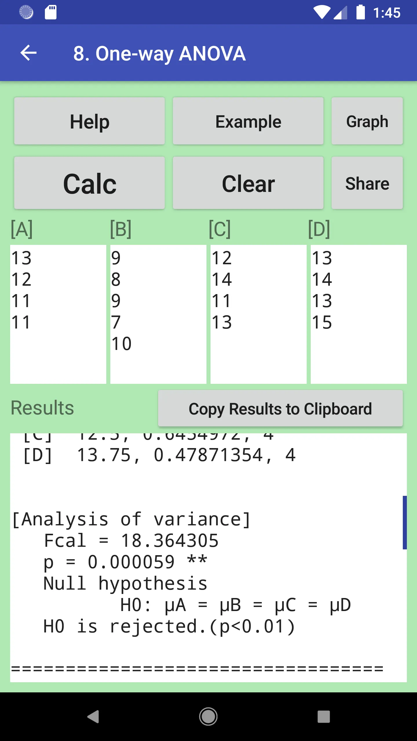 Stats Tester,  Easy statistics | Indus Appstore | Screenshot