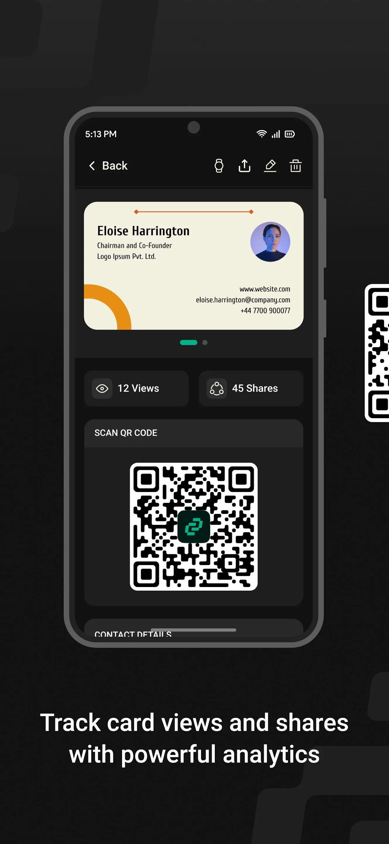 CardZap: Digital Business Card | Indus Appstore | Screenshot