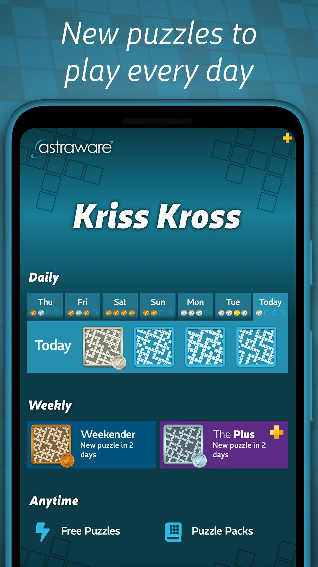 Astraware Kriss Kross | Indus Appstore | Screenshot