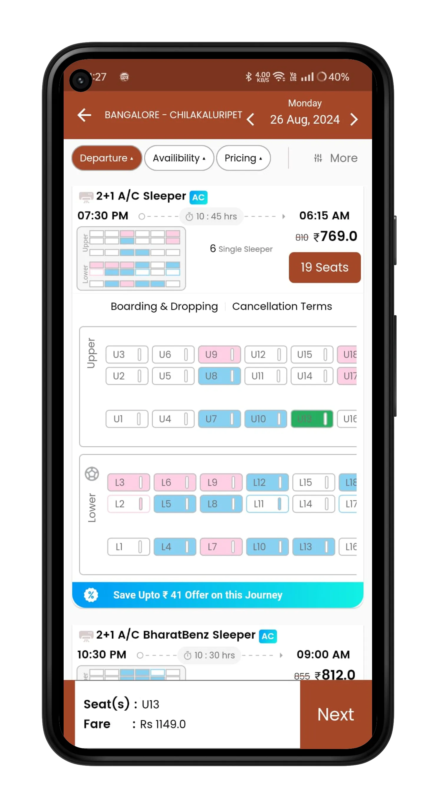 IRA Travels - Bus Tickets | Indus Appstore | Screenshot