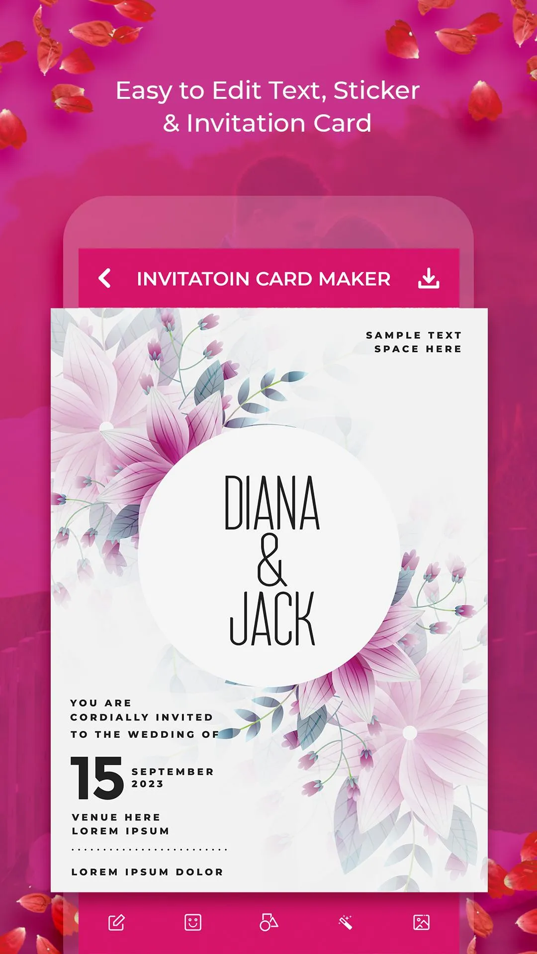 Wedding Invitation Card Maker | Indus Appstore | Screenshot