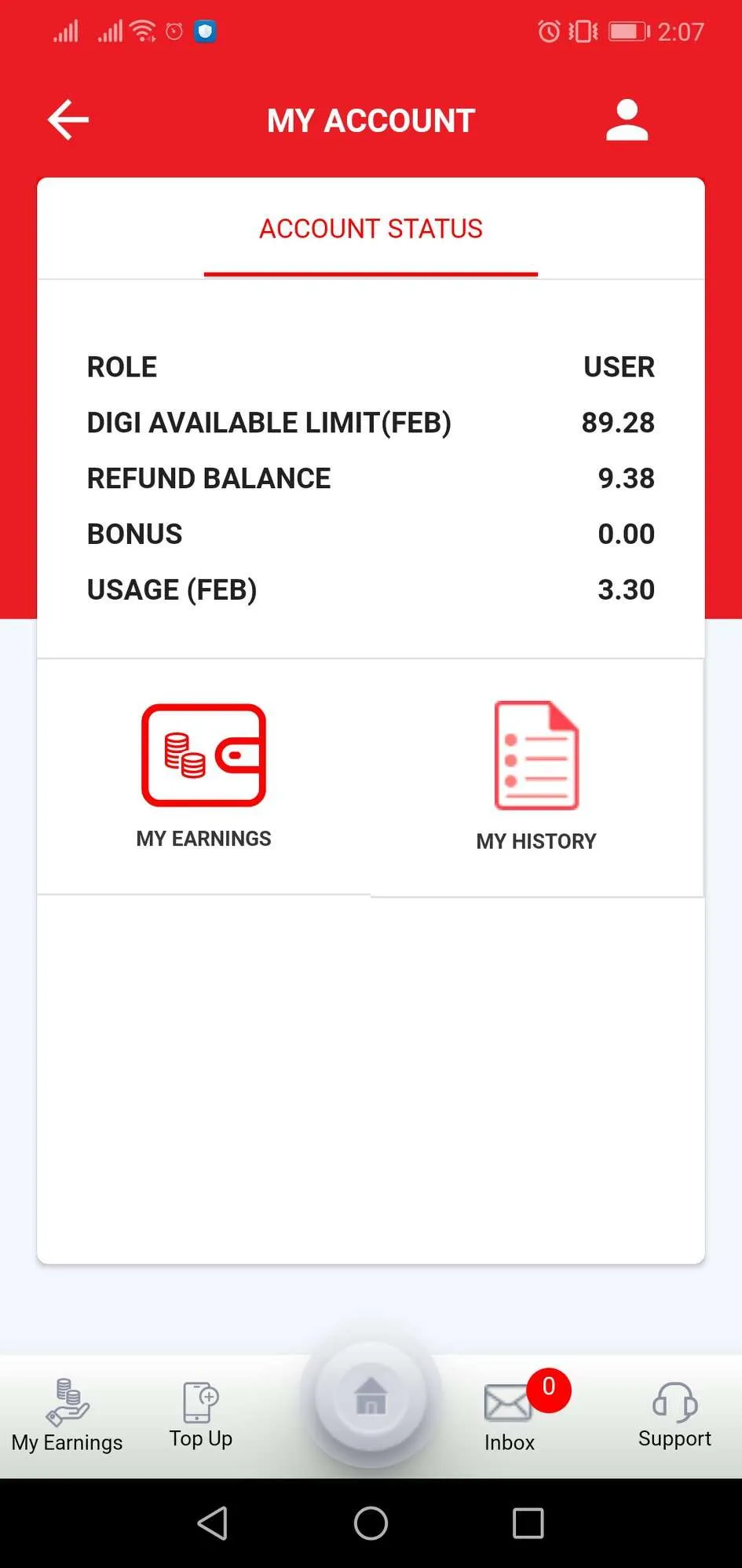 Sohoj: Intl. TopUp & Data Pack | Indus Appstore | Screenshot