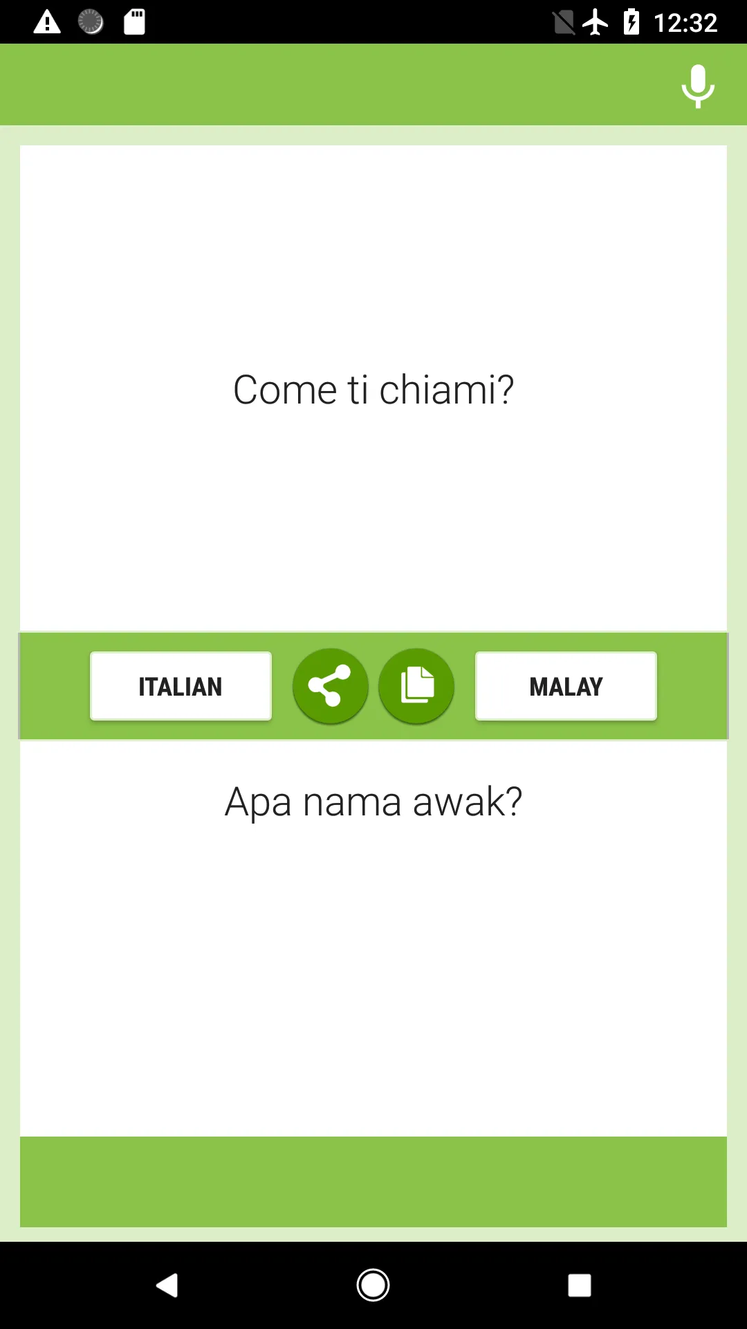 Italian-Malay Translator | Indus Appstore | Screenshot