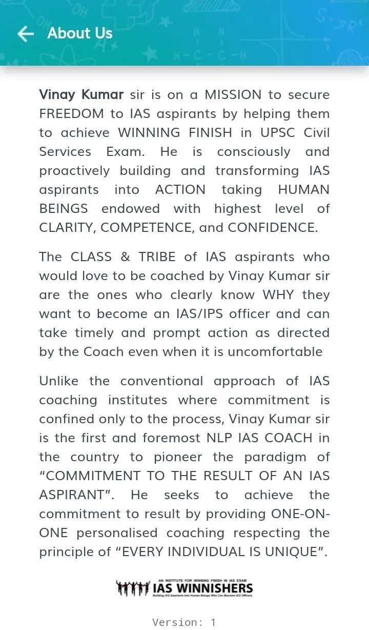 IAS WINNISHERS Courses | Indus Appstore | Screenshot