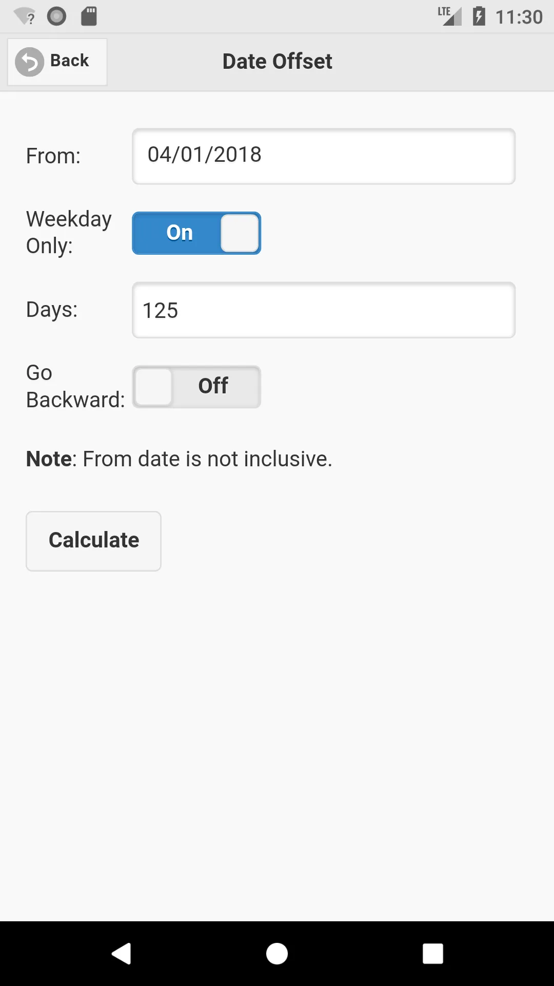 Date Calculator Easy | Indus Appstore | Screenshot