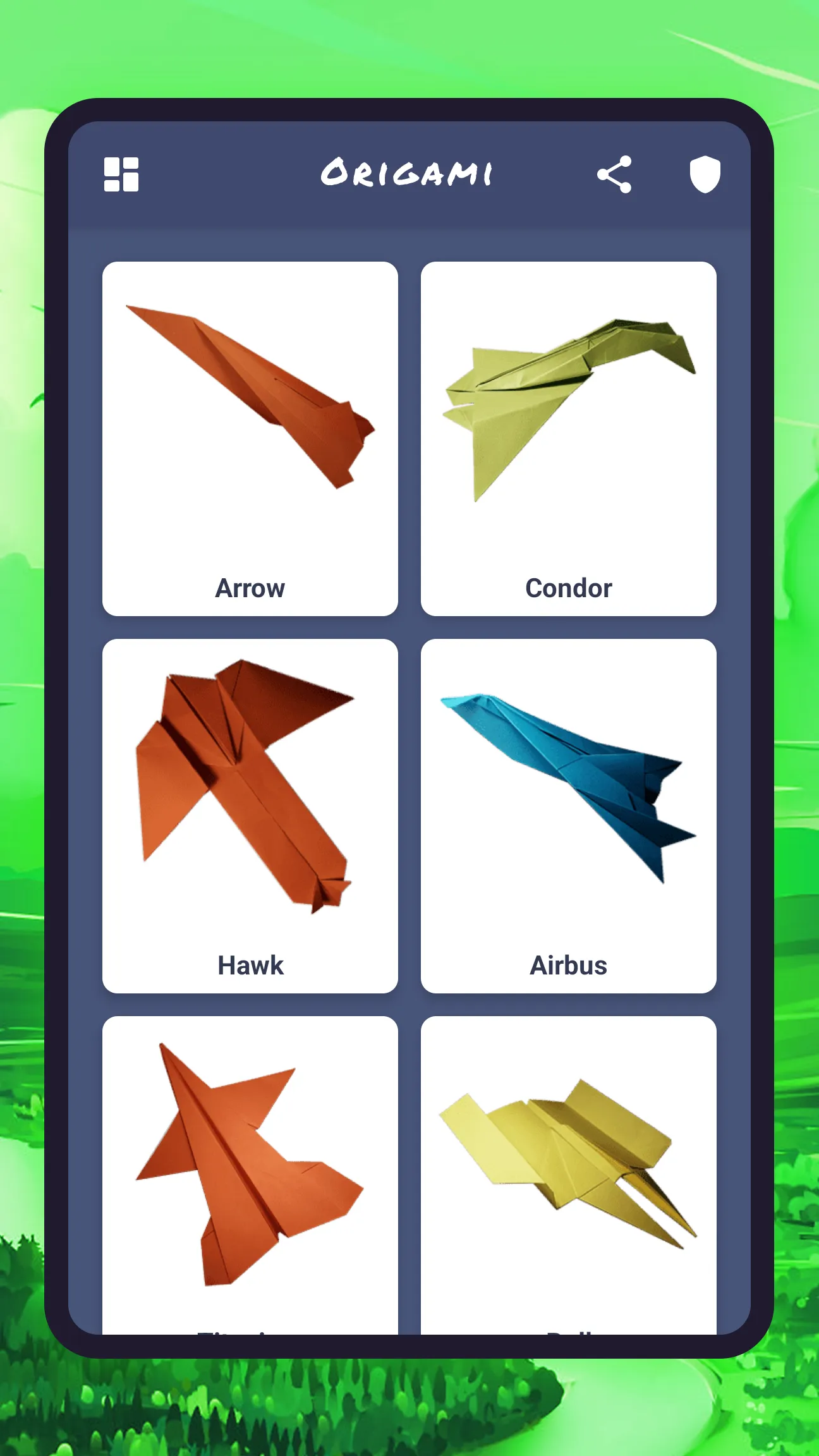 Origami aircraft, paper | Indus Appstore | Screenshot