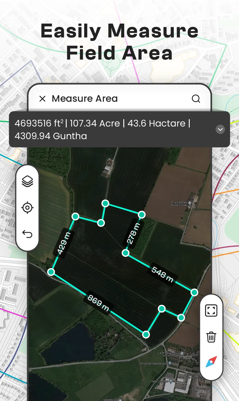 GPS Land Field Area Measure | Indus Appstore | Screenshot