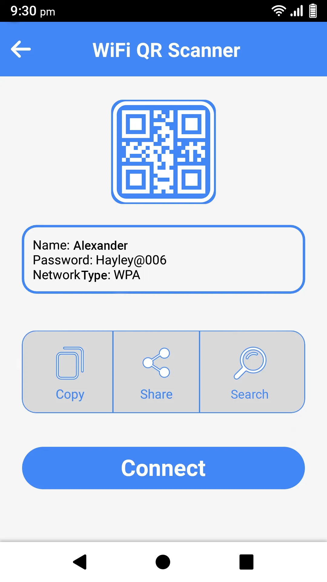 Wifi QR Code- Password Scanner | Indus Appstore | Screenshot