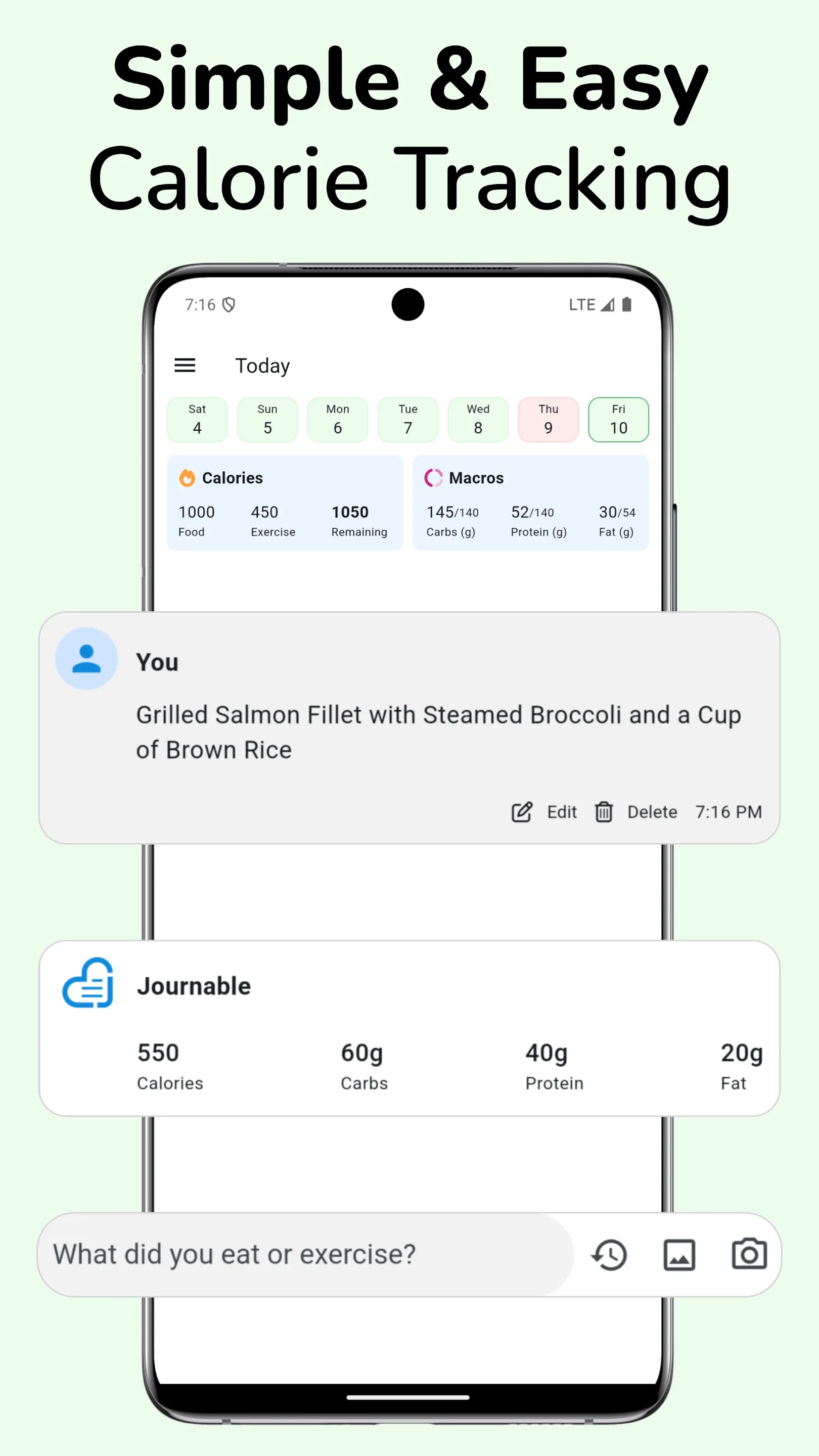 Journable — AI Calorie Counter | Indus Appstore | Screenshot