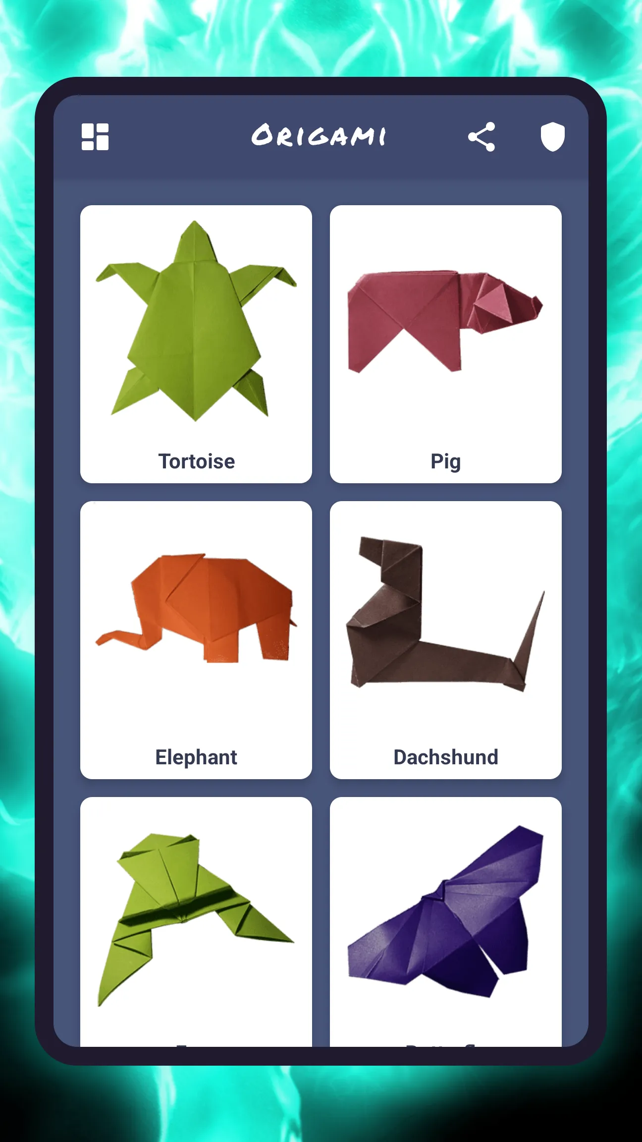 Origami animals paper DIY | Indus Appstore | Screenshot