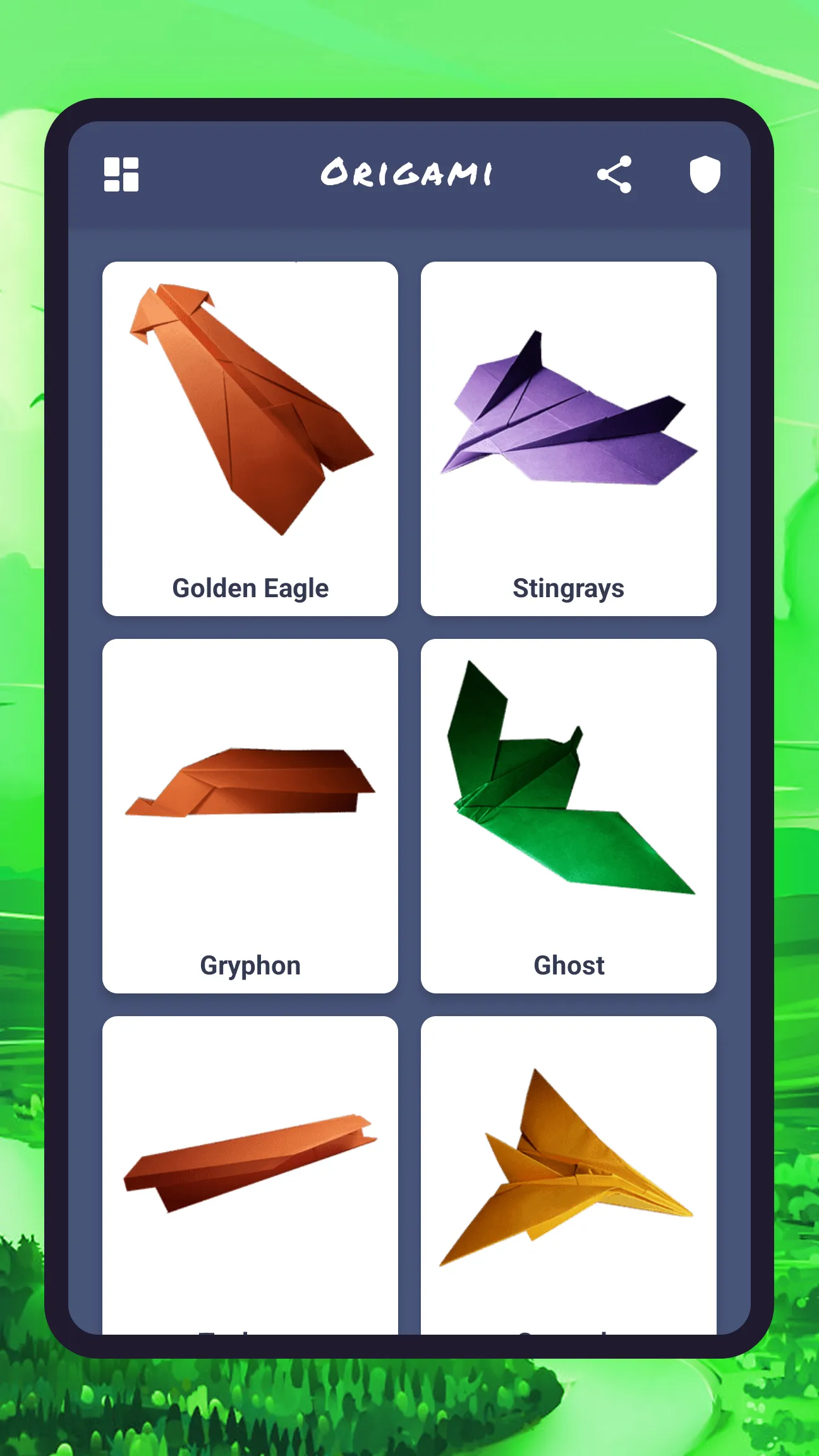 Origami aircraft, paper | Indus Appstore | Screenshot