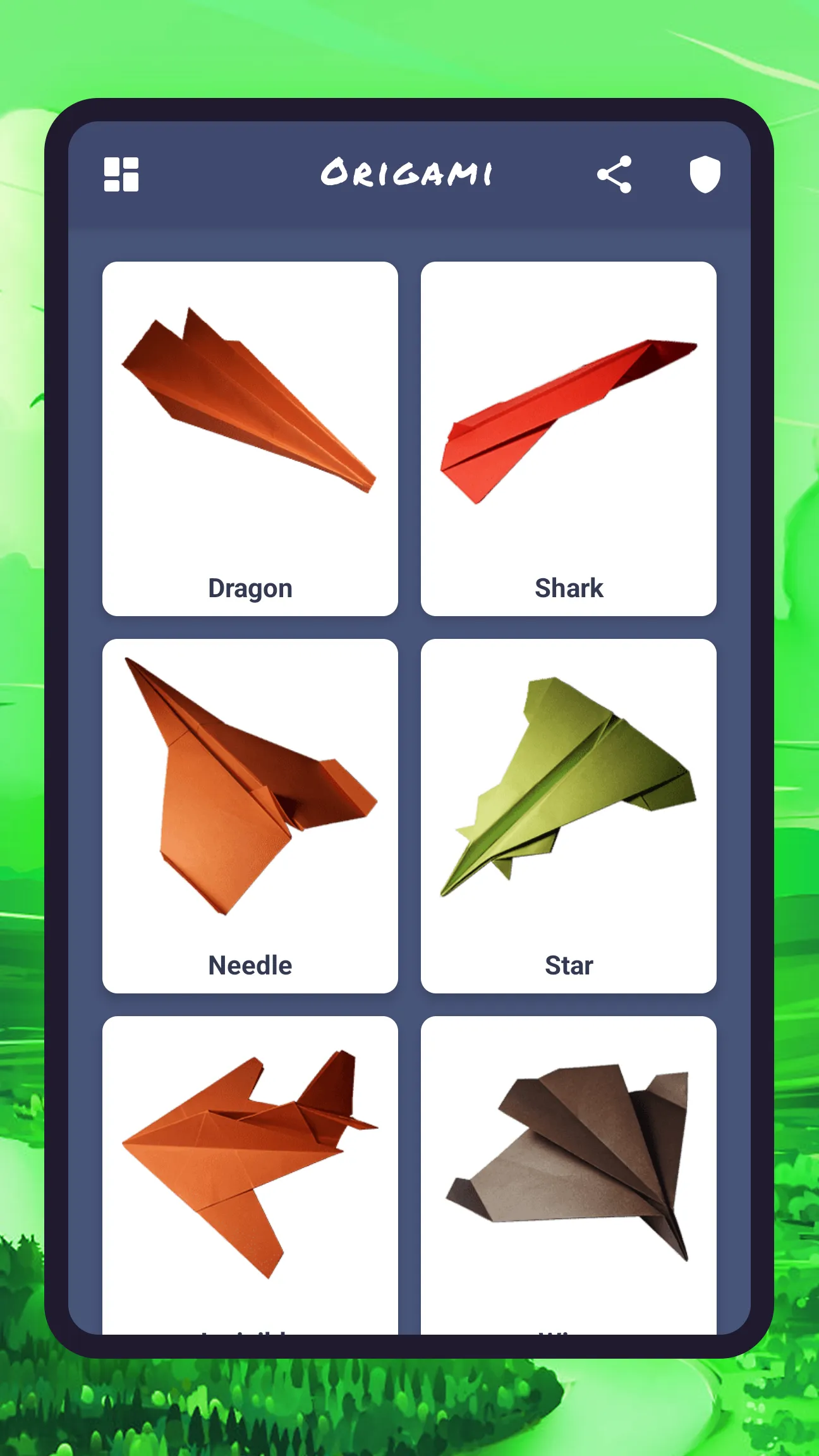 Origami aircraft, paper | Indus Appstore | Screenshot