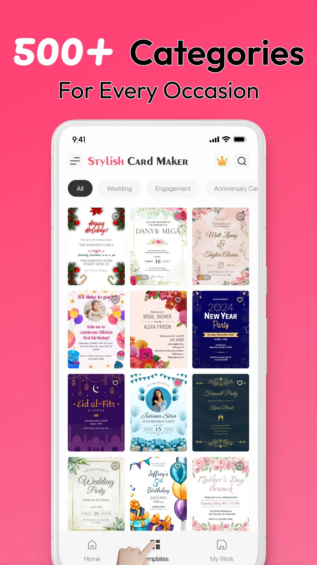 Stylish Invitation Card Maker | Indus Appstore | Screenshot