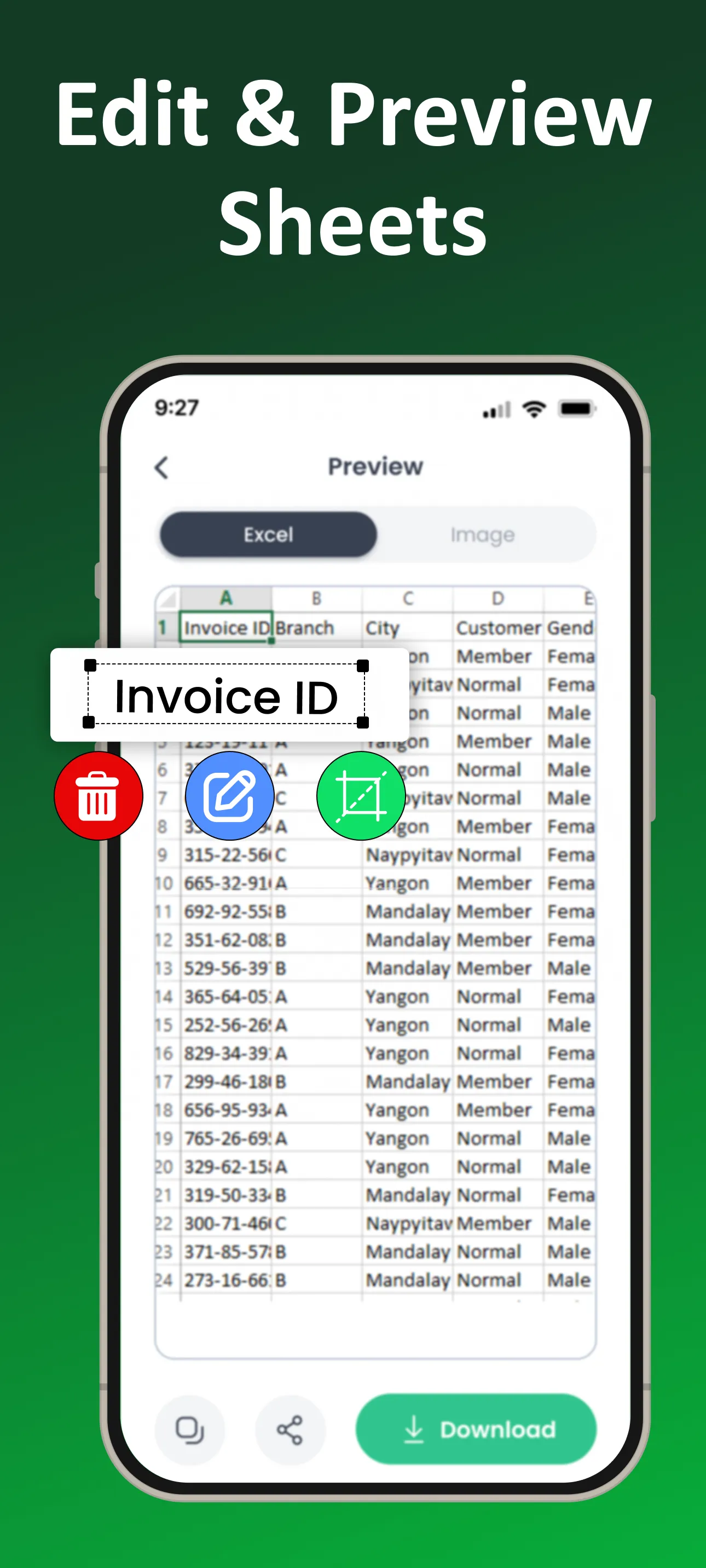 Image to Excel Converter－XLSX | Indus Appstore | Screenshot
