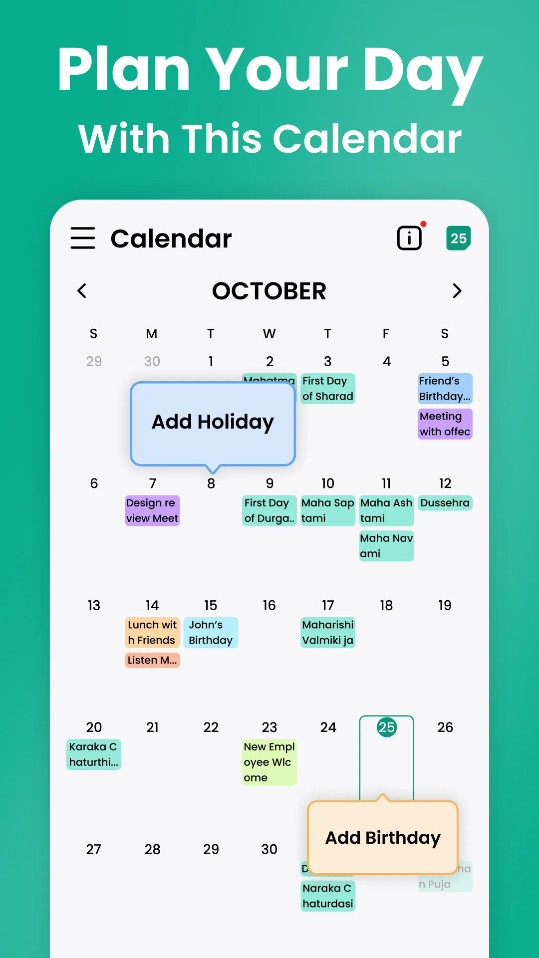 Calendar | Indus Appstore | Screenshot