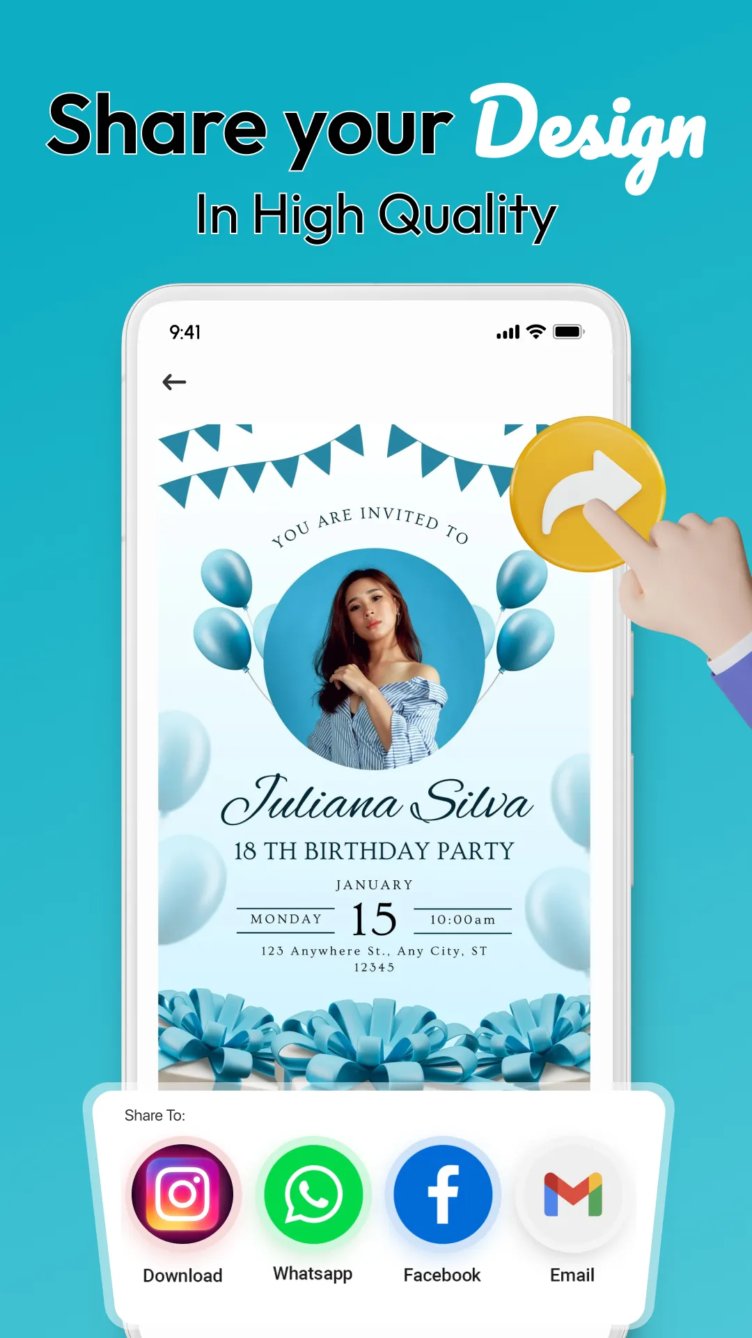 Stylish Invitation Card Maker | Indus Appstore | Screenshot