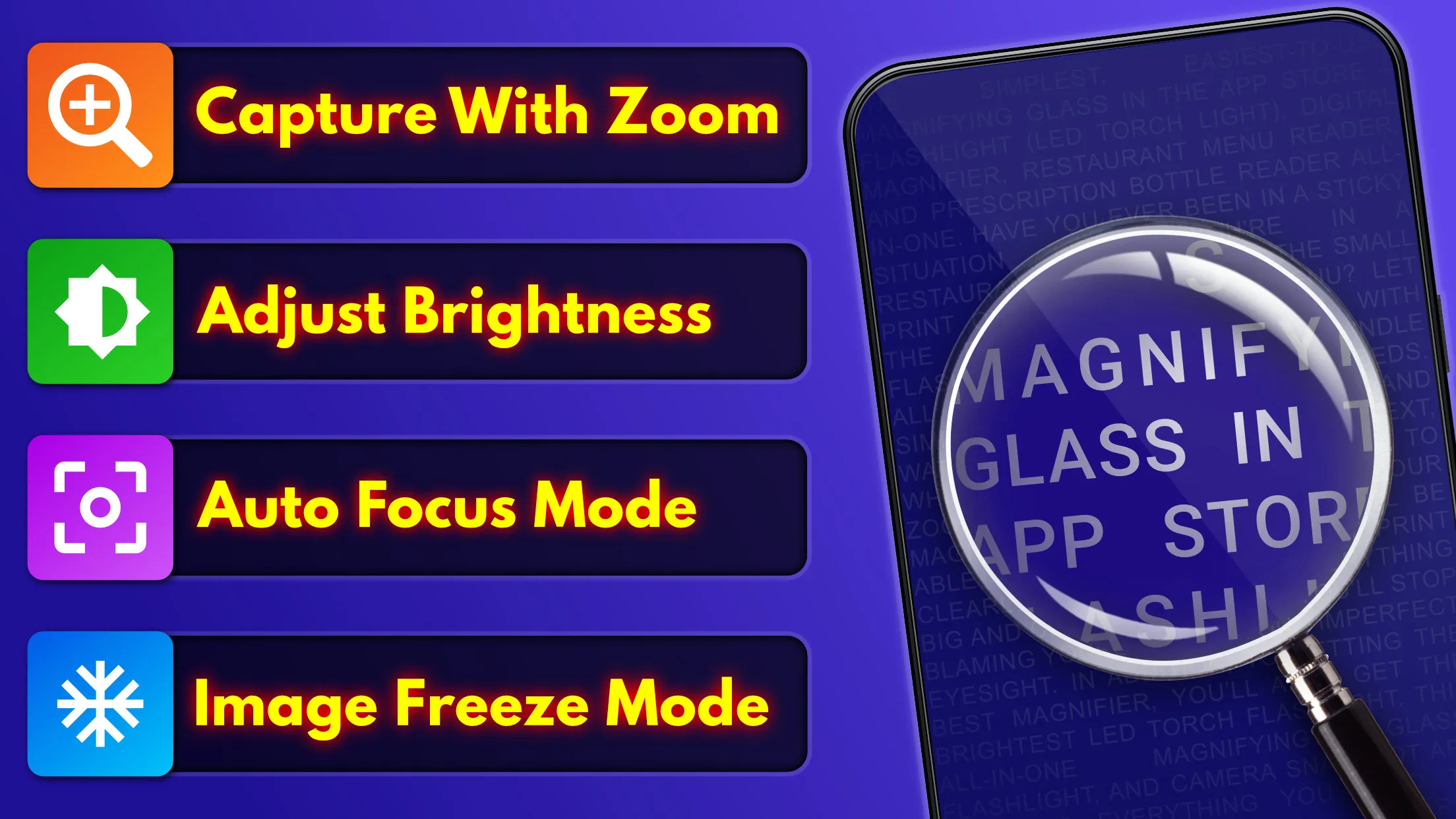 Magnifying Glass + Flashlight | Indus Appstore | Screenshot