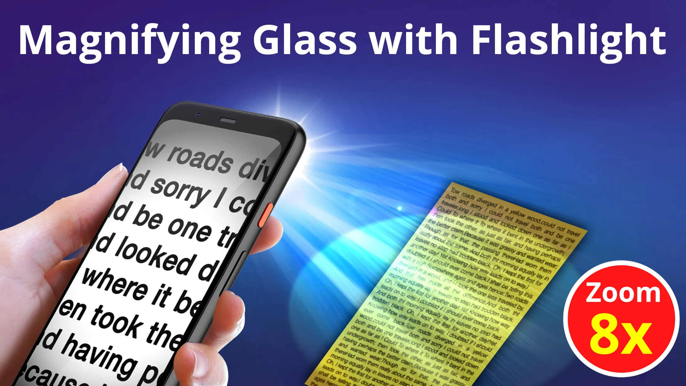 Magnifying Glass + Flashlight | Indus Appstore | Screenshot